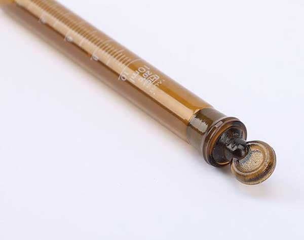 5ml-100ml Round-bottomed Amber graduated Glass Tube Sample Container Glassware