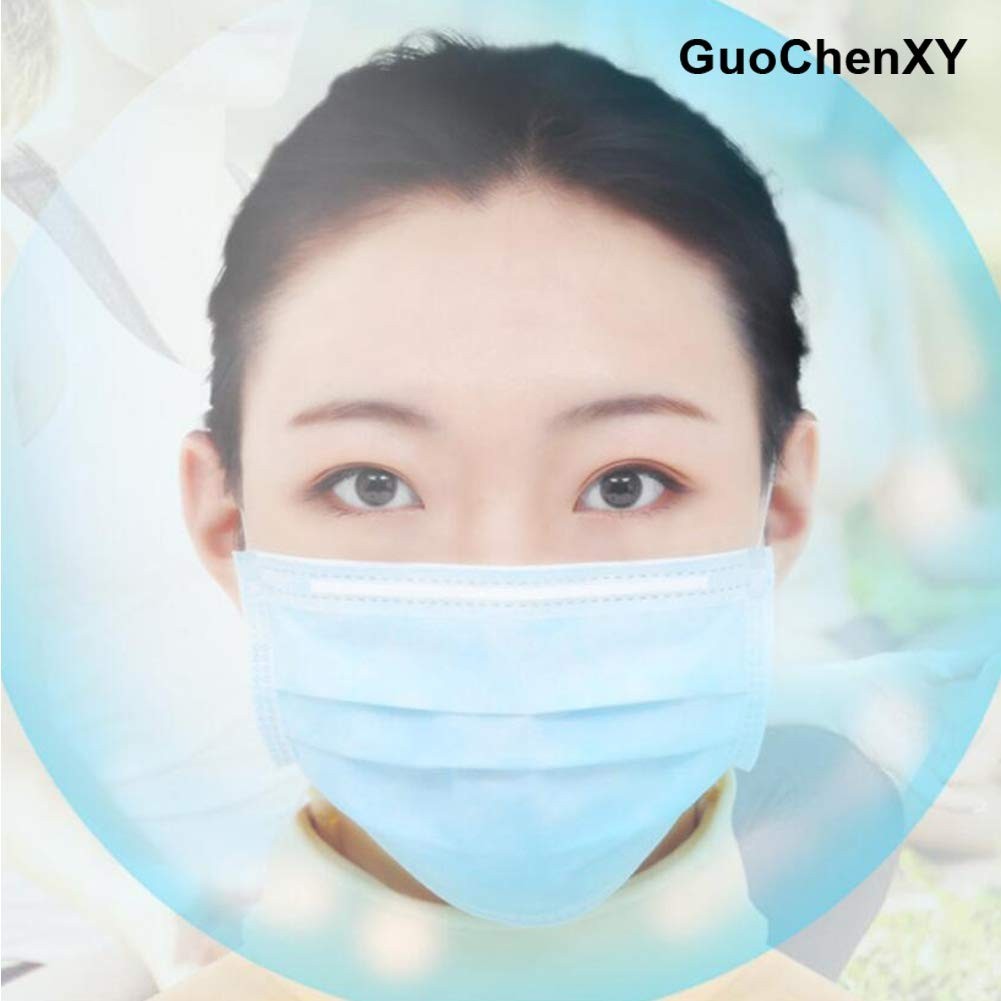 50Pcs 3-Ply Disposable Face Masks with 95% Filtration – Comfortable & Secure