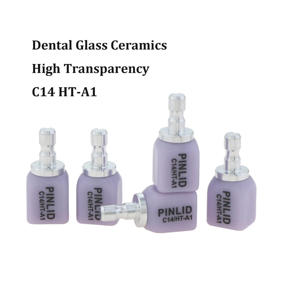 10Pcs/Box C14 Ceramic Blocks Lithium Disilicate Cerec CAD CAM HT/LT/MT A1 A2 A3