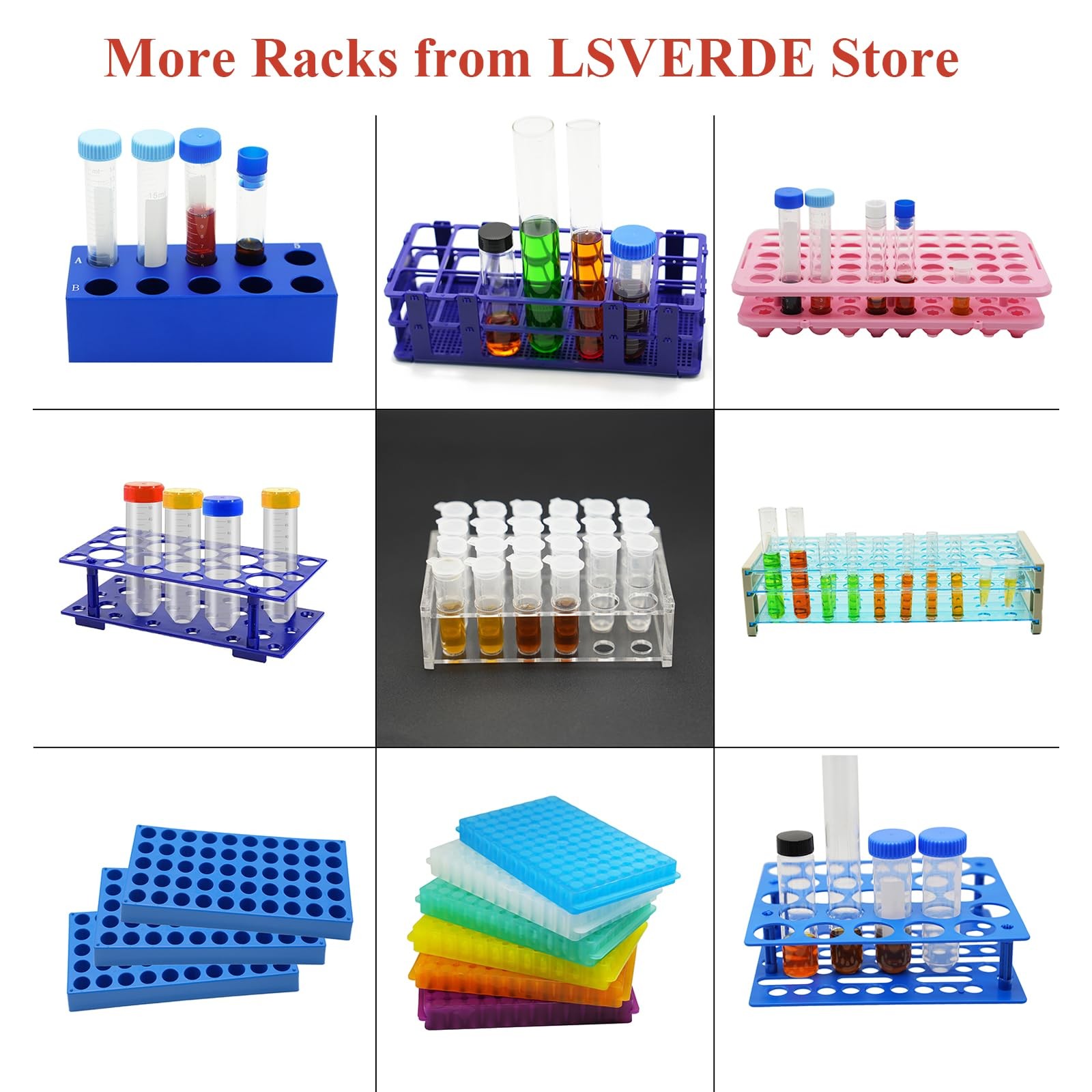 1 Pcs Aluminum Cooler Cooling Block PCR Test Tube Racks, 24-Well for 1.5ml /2…