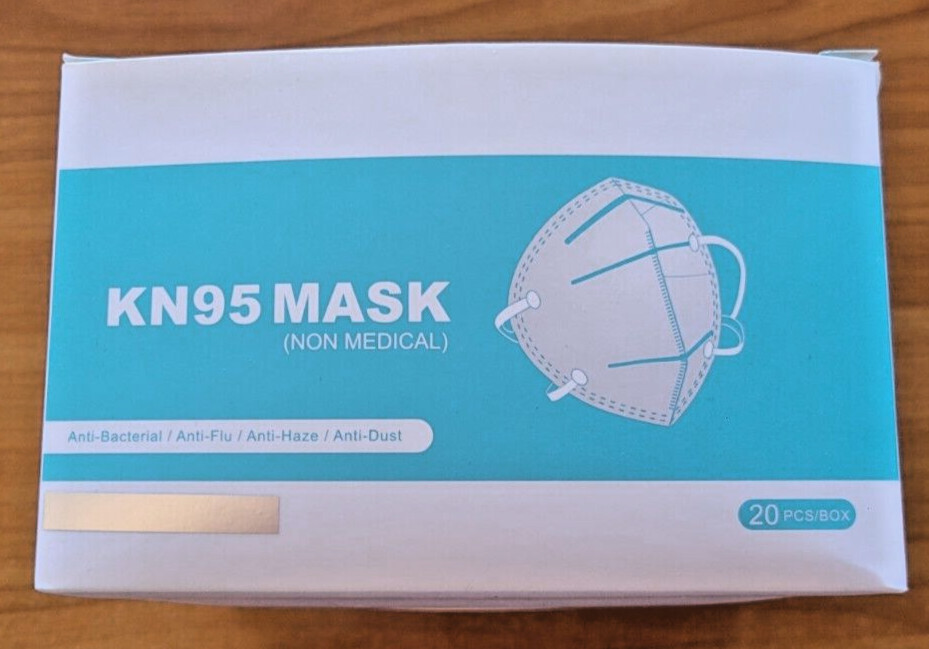 20 Pcs White KN95 Face Mask 5 Layer Non-Medical Disposable Mask NY Shipping