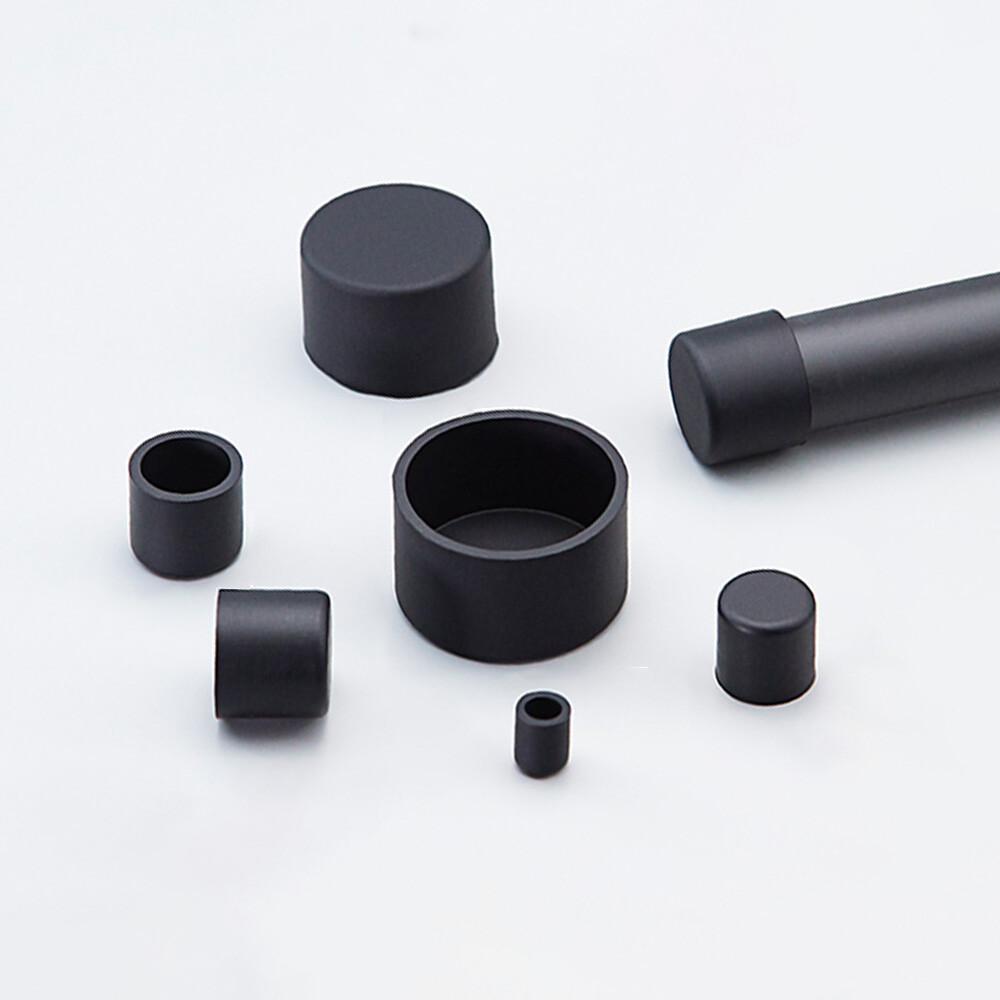 Black Silicone Rubber Blanking Stopper End Cap Cover Caps for Pipe 2.8mm-78.5mm