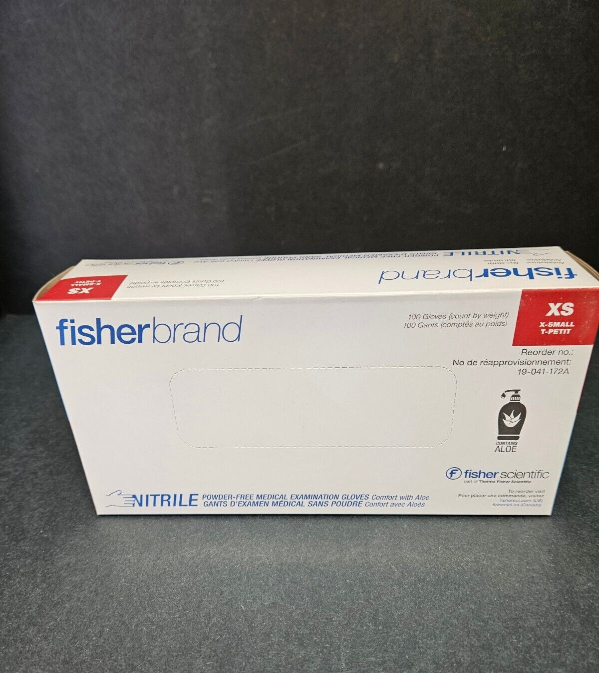 Fisherbrand Nitrile Gloves Extra Small Powder Free with Aloe 900 Gloves