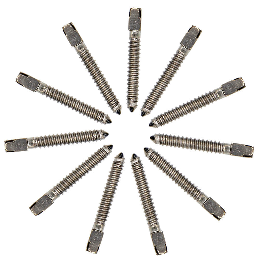 120 Pcs Dental Conical Screw Posts Kit, Assorted Stainless Steel Parallel Posts