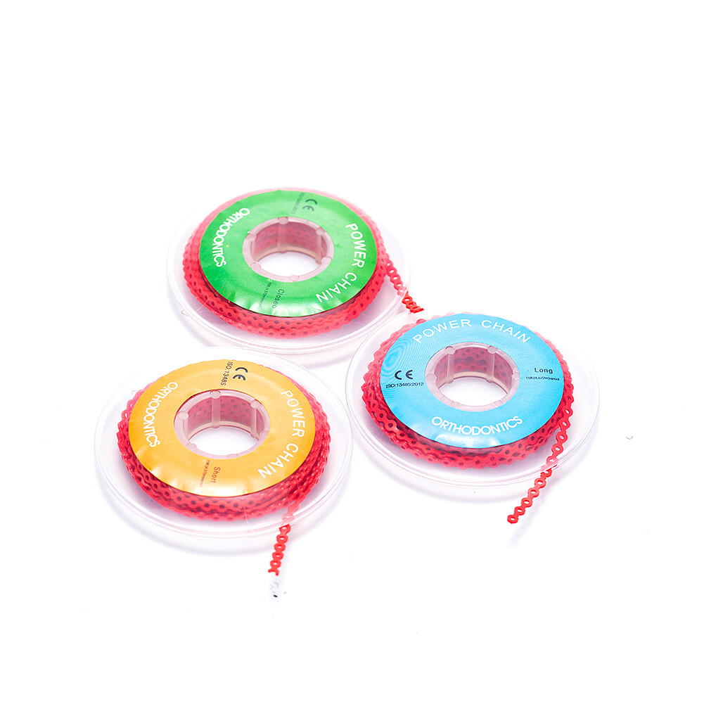 USA Dental Orthodontic Braces Power Chain Elastic Rubber Bands Long/Short/Close
