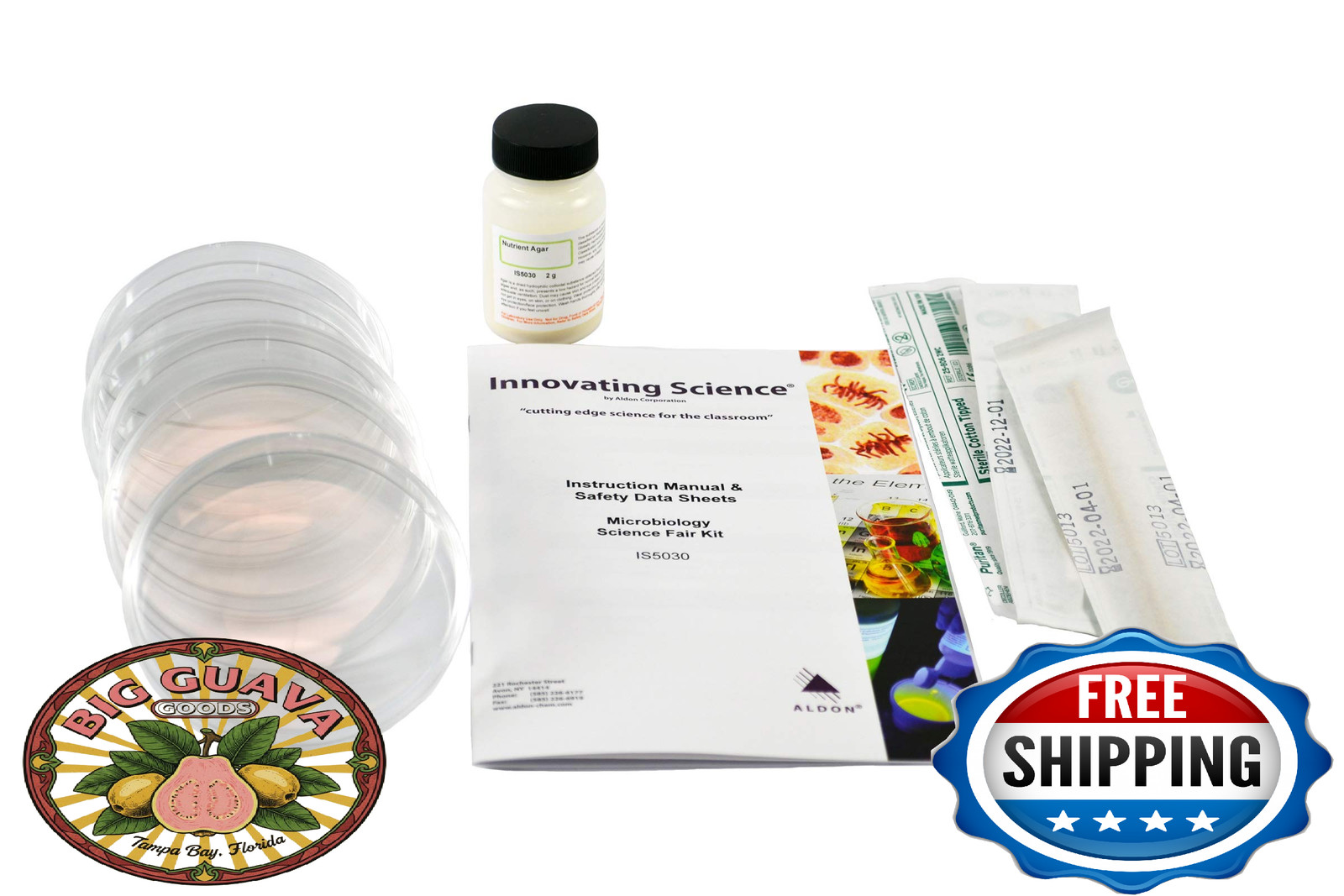 Microbiology Science Kit – Grow Your Own Bacteria from Everyday Items – Includes