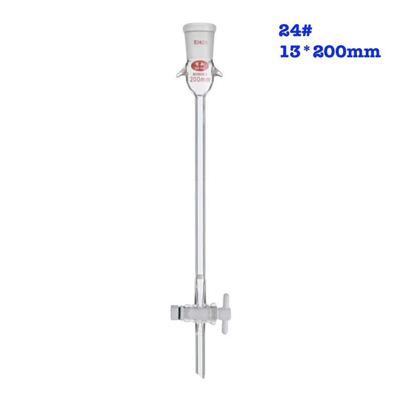 24# Glass Chromatography Columns 13*200mm Sand Filter Laboratory Glassware