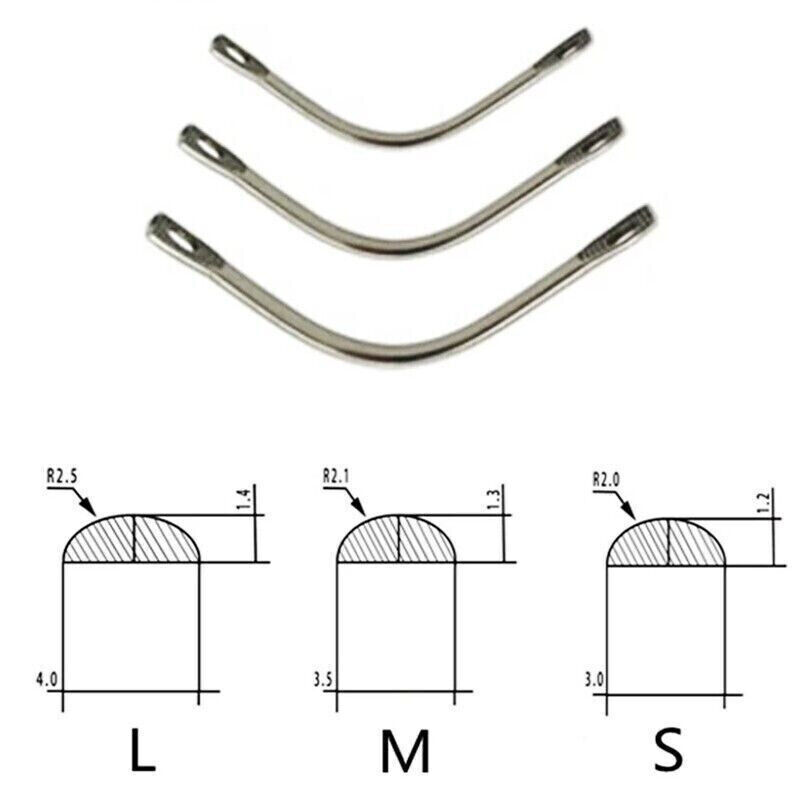 20Pcs/Pack Dental Stainless Steel Teeth Repair Palatal Bars/Lingual Bars S/M/L