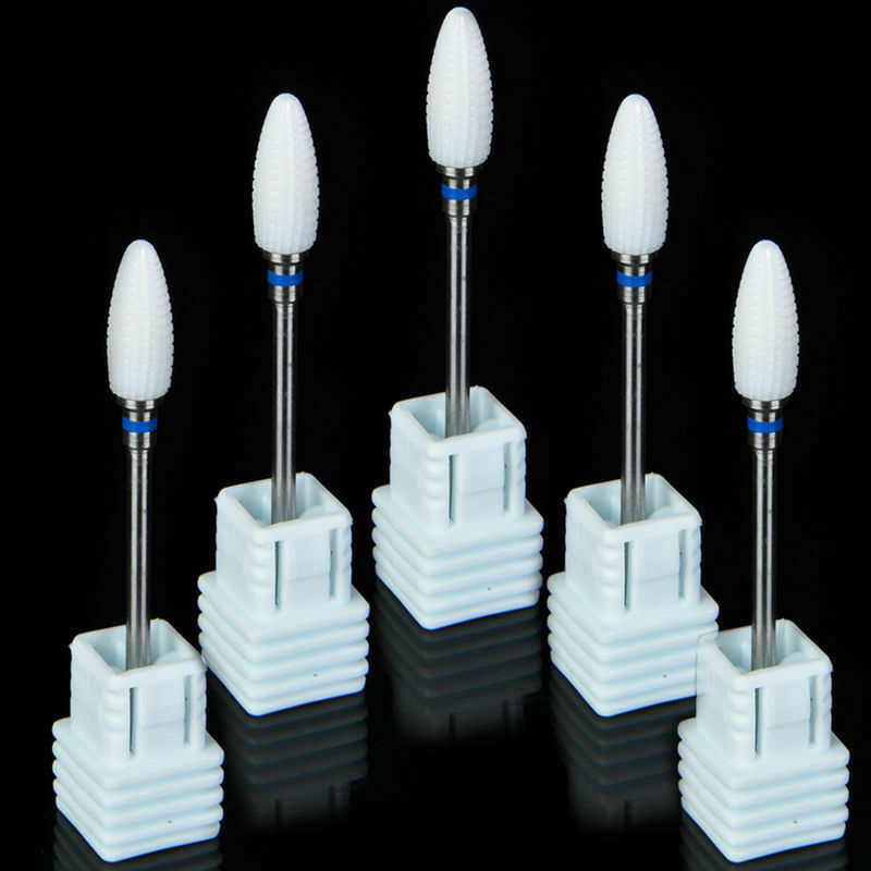 Zirconia Ceramic Burs Bullet Shape Dental Spiral Cut for Micro Motor Polisher