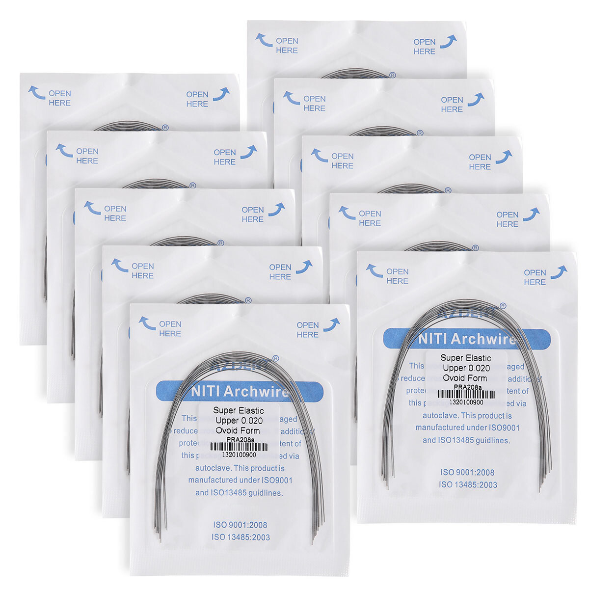 AZDENT Dental Orthodontic Super Elastic NITI Arch Wire Round Ovoid/Square/Nature