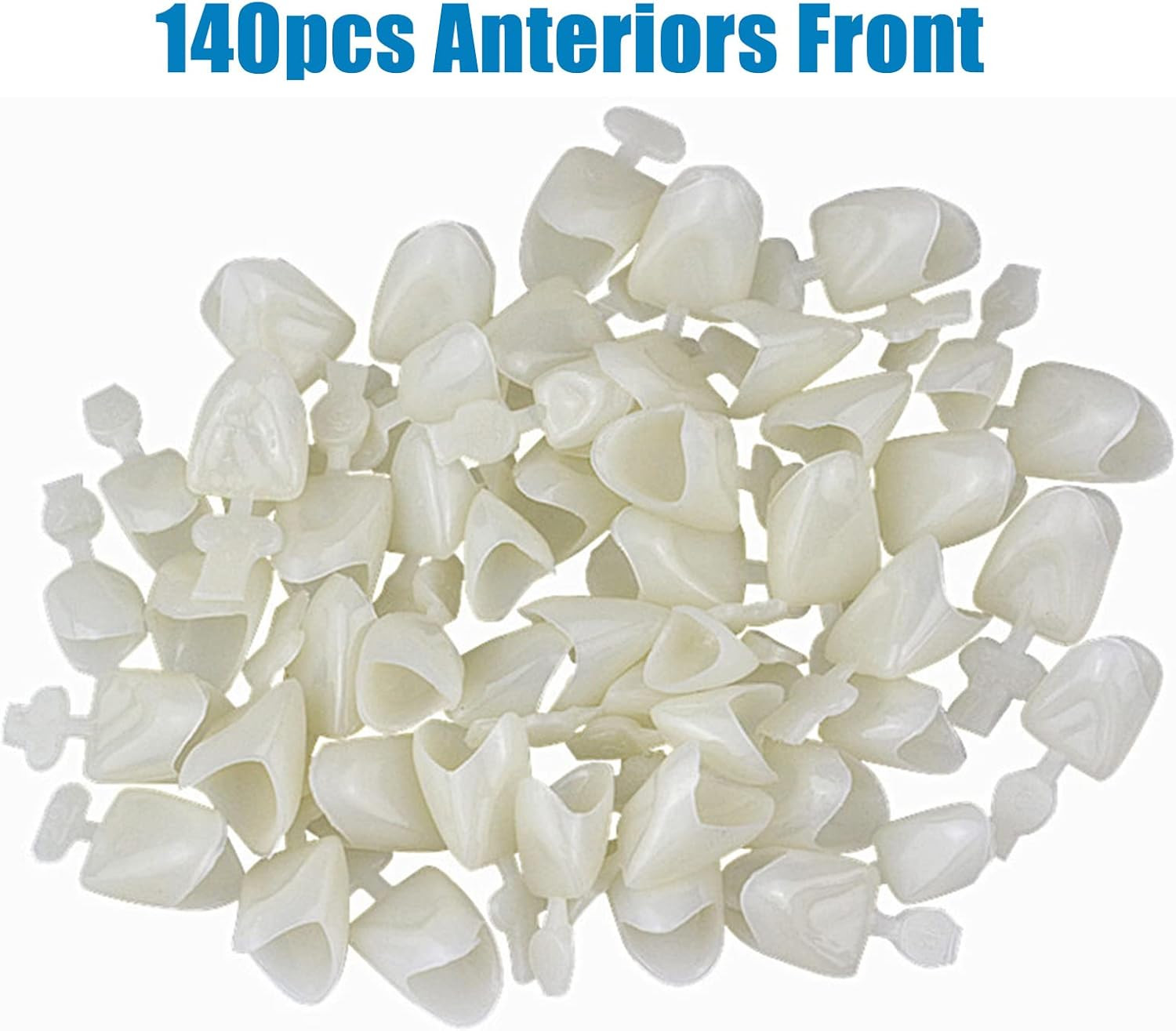 120 Pieces Fake Tooth Cap Crown Front Teeth with Tooth Repair Thermal Beads Cap