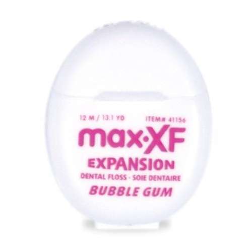 max-XF Expansion Floss, Bubble Gum, 13 yd/Dispenser, 100 Dispensers/Bag