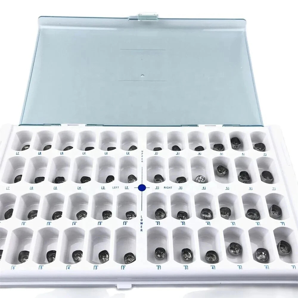 Dental Kid Adult Crowns Preformed Stainless Steel Crown Temporary Crowns 1st 2nd