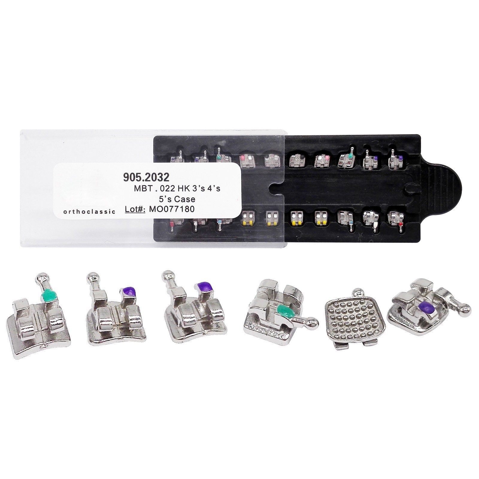 Dental Orthodontic Monoblock MIM Bracket Mini Roth/ MBT 018/ 022H /Adhesive Bond