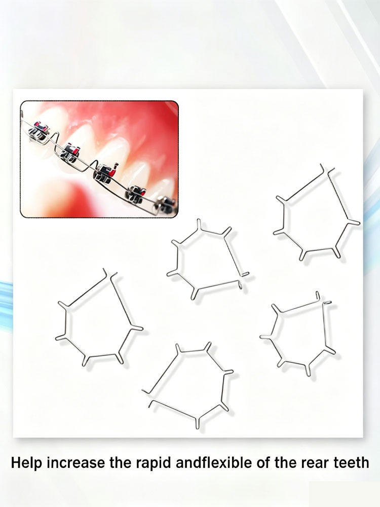 Dental Orthodontic Anterior Root Torquing Auxiliary Arch 5Pcs/Pack
