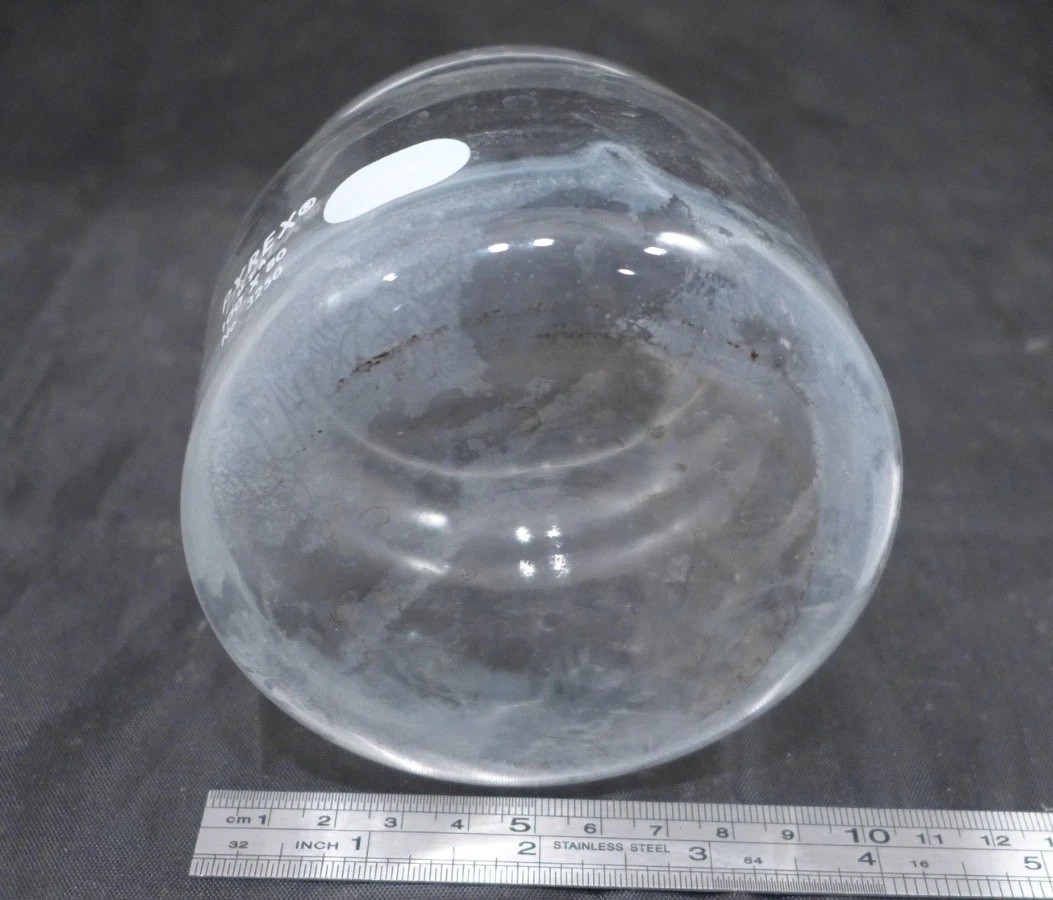 CORNING Pyrex Crystallizing Dish, 100×80 mm, ca 500mL, w/ repl lid #3250-100