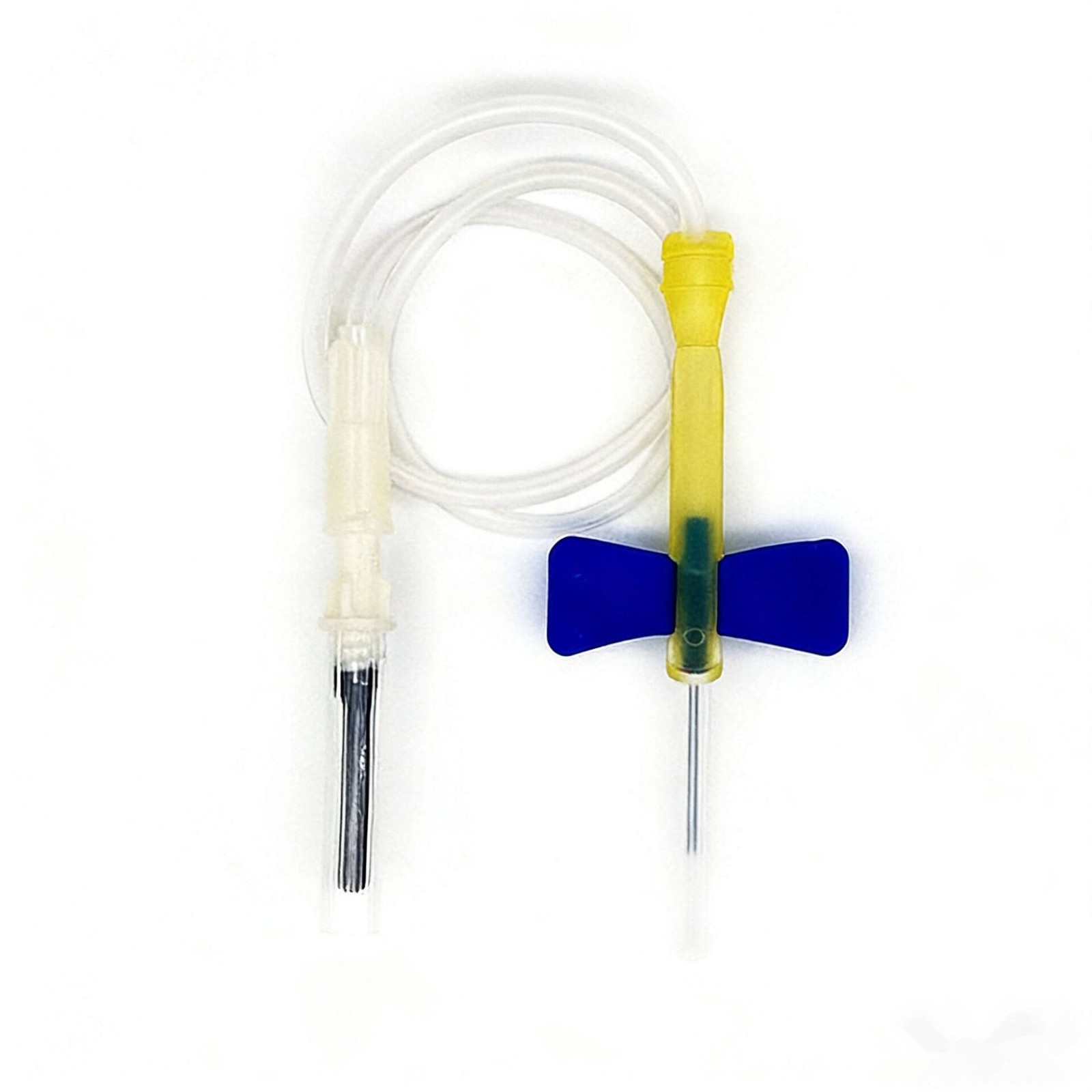 Generic 23G Double Wings Blood Collection Tips with Luer Connector Blue – 50Pcs