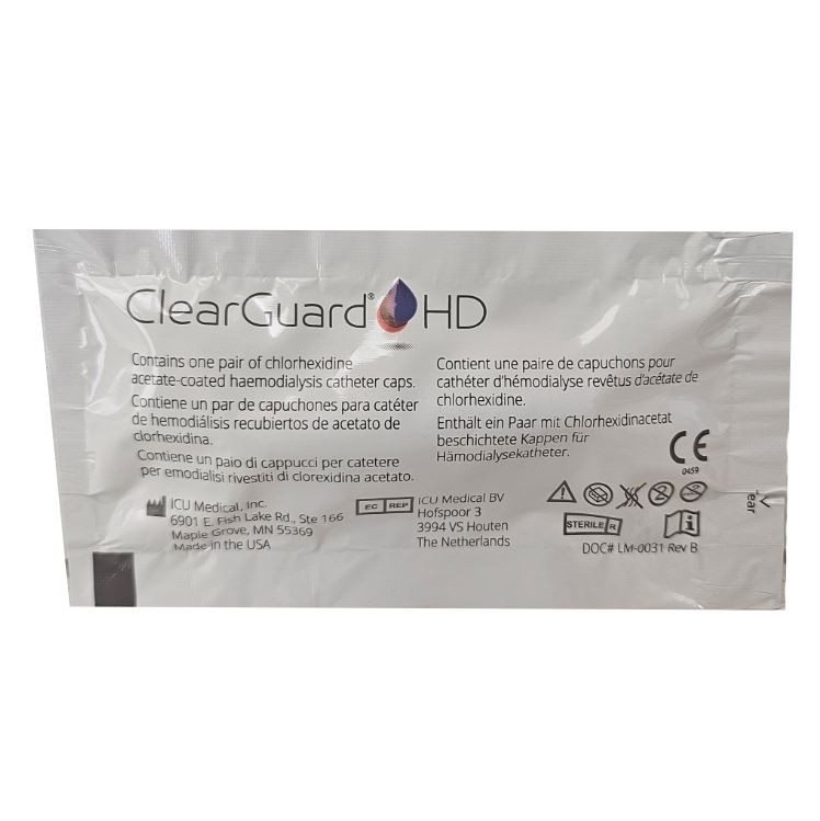 *1-Pack* ICUMedical ClearGuard HD Hemodialysis Catheter Caps CGHD-100