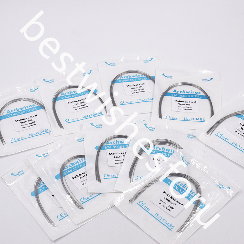 Dental Ortho Stainless Steel Round Ovoid Arch Wire Upper Lower 012 14 16 18 020