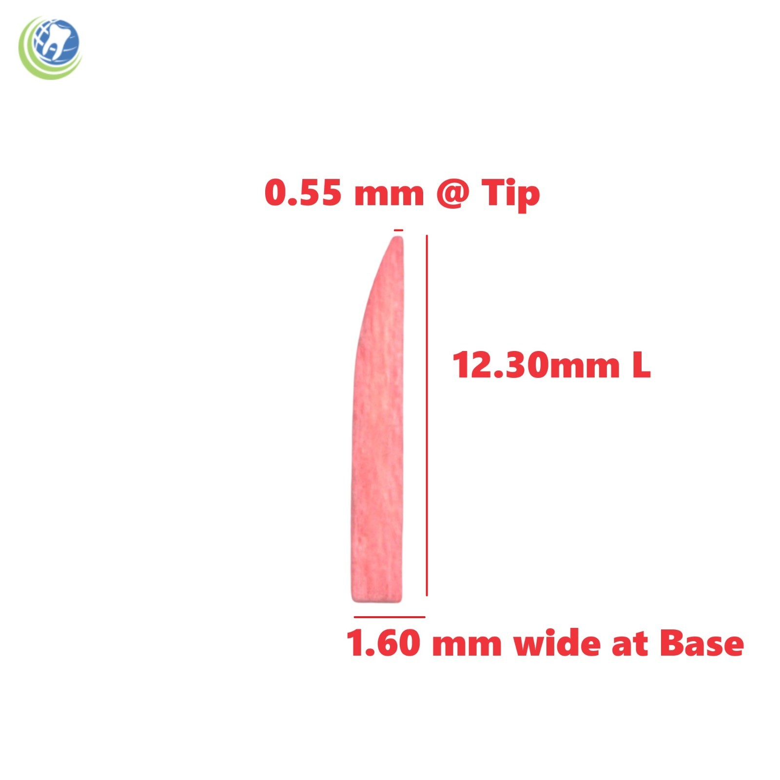 New Dental Disposable Contoured Wood Wedges 500/bag Color Coded Pink Extra Small