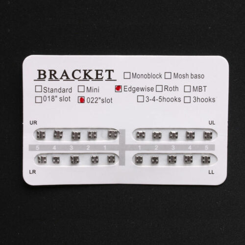 20 Pcs/Pack Dental Monoblock MIM Orthodontic Metal Brackets Braces Mesh Base
