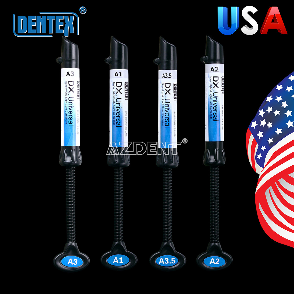 Dental Cure Light Composite Resin A1 A3 / Temporary Filling Material Blue