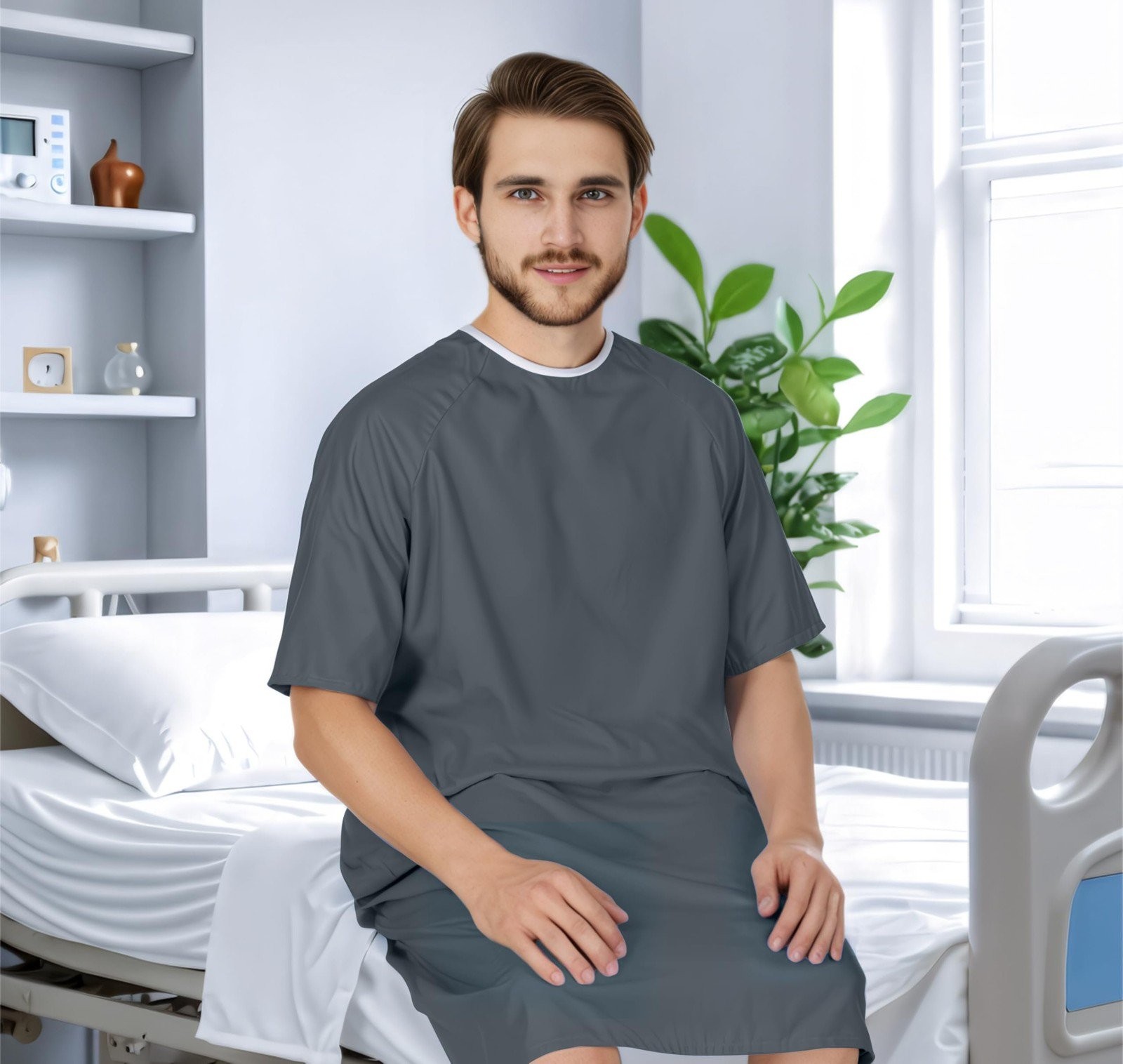 Utopia Care Men’s Hospital Gown Soft and Comfortable Patient Gown…