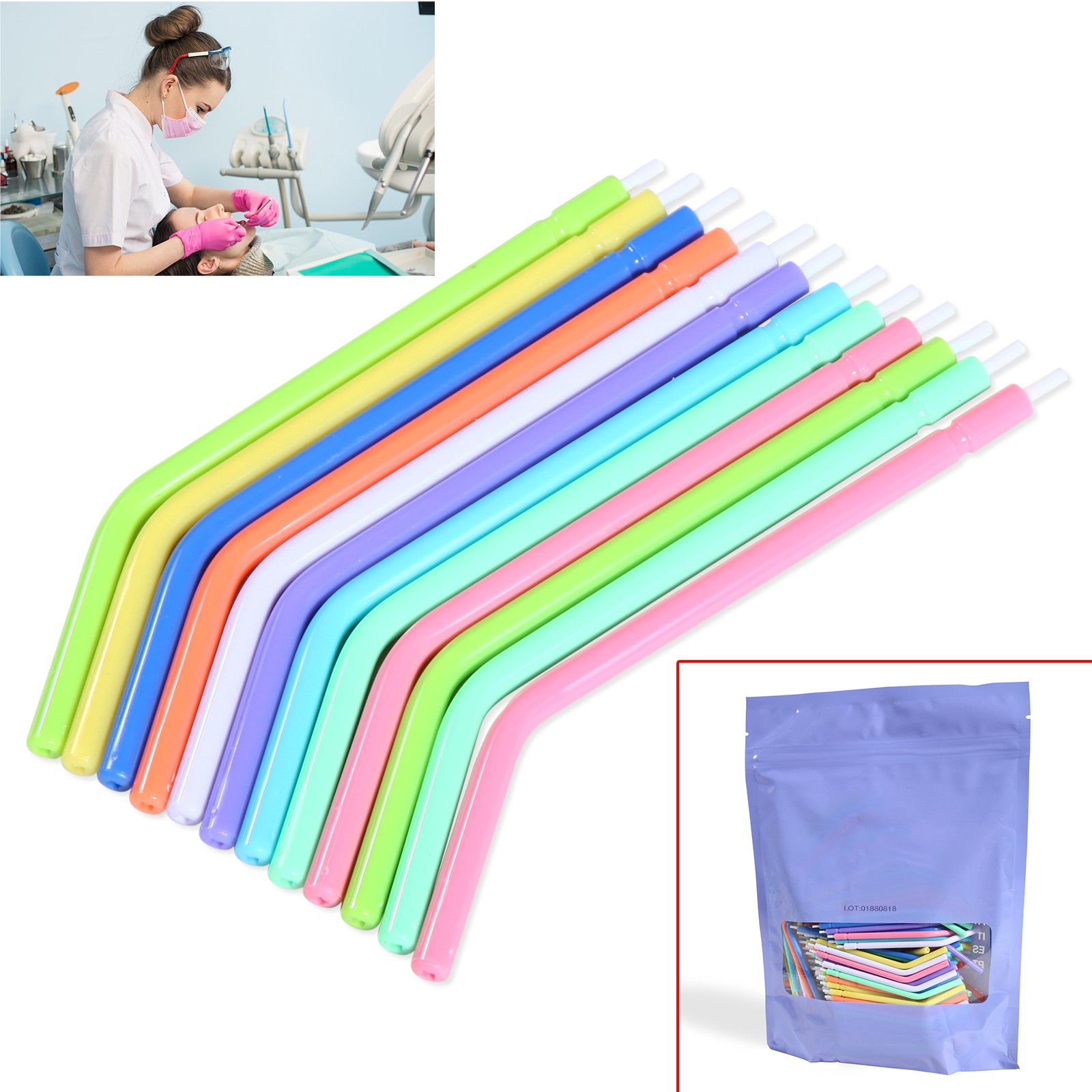 5 Packs Dental Fiber Post Resin Screw Thread Quartz Drills Yellow/Red Yabangbang