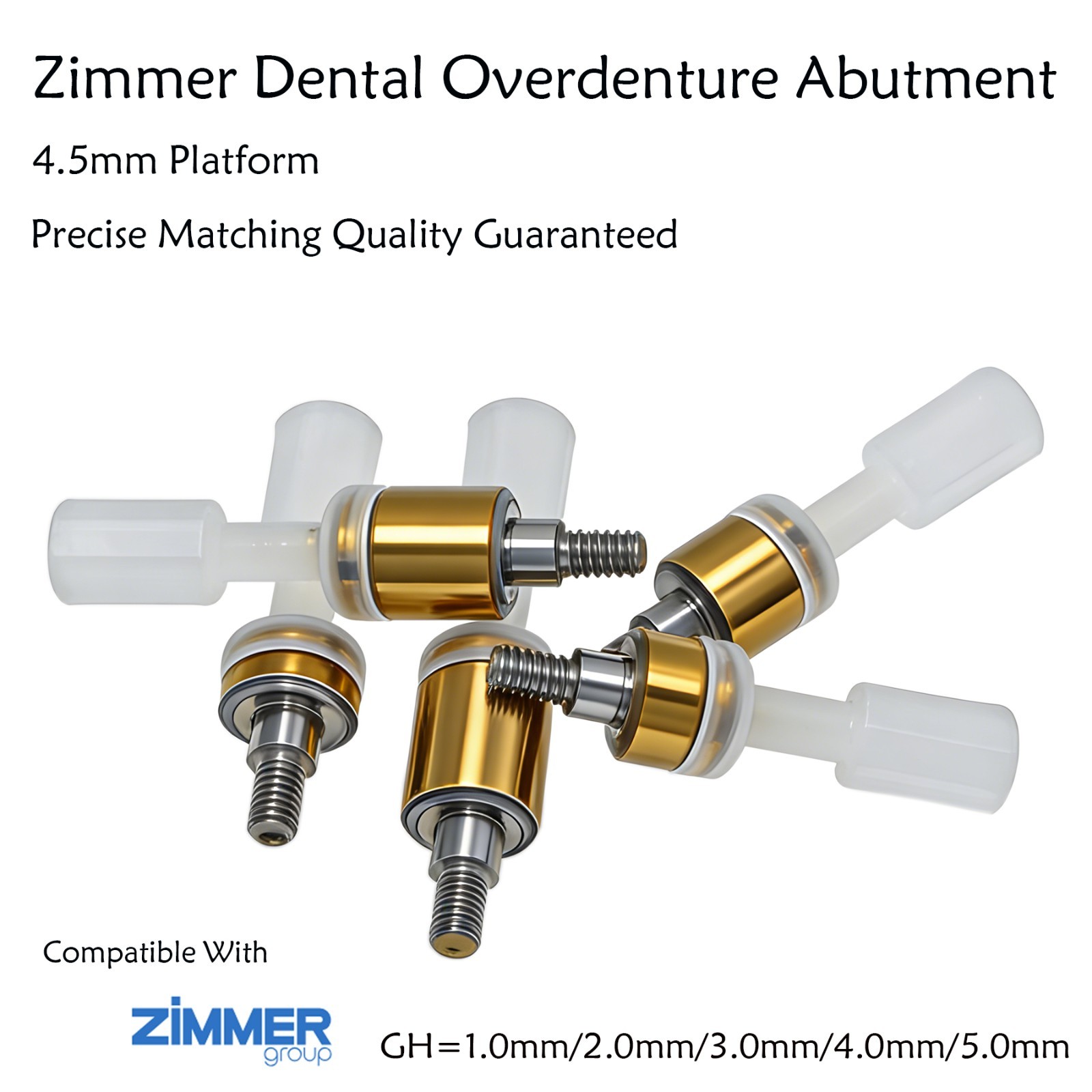 US Zest Locator Overdenture Abutment for ZIMMER TSV 3.5/4.5 Internal Hex Platfor
