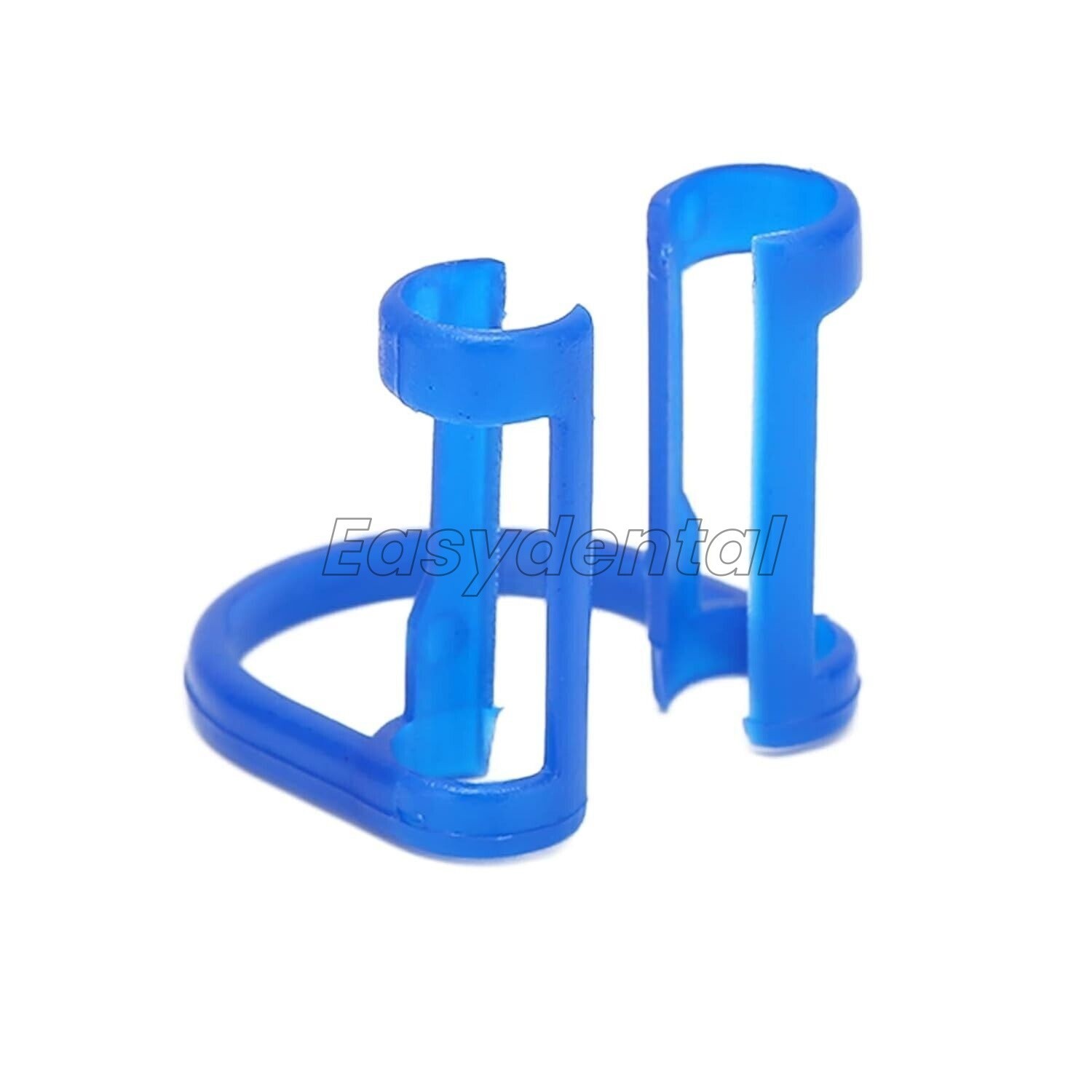 10-100Pcs Cotton Roll Holder Disposable Clips Plastic Blue For Dental Lab Clinic