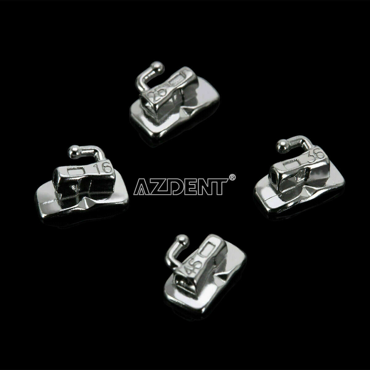 Tubos bucales de ortodoncia dental 1er tubo molar Roth MBT 022 Bondable Monobloc