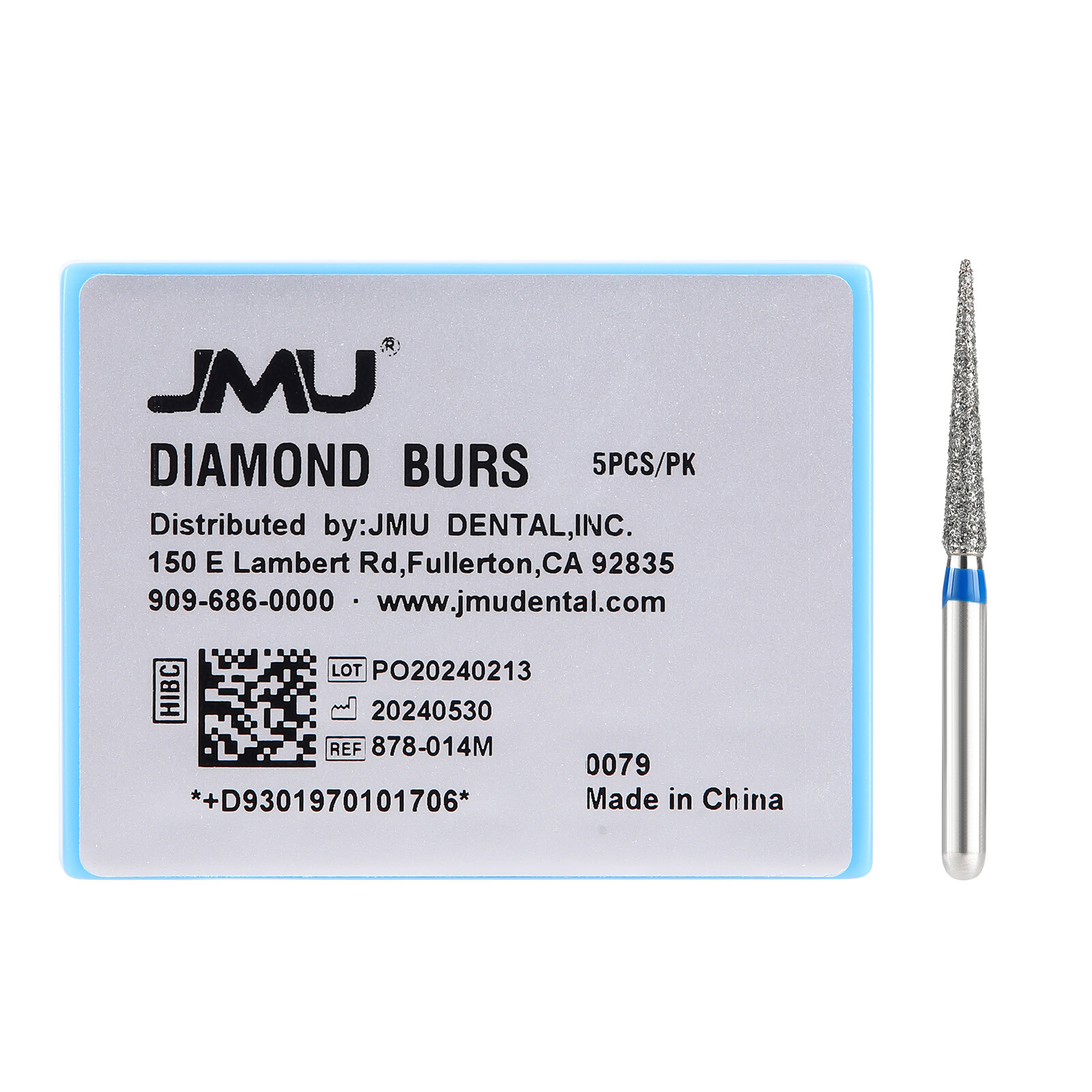 5pcs Dental Diamond Burs Extra Fine – Super Coarse Need Shape for High Speed HP