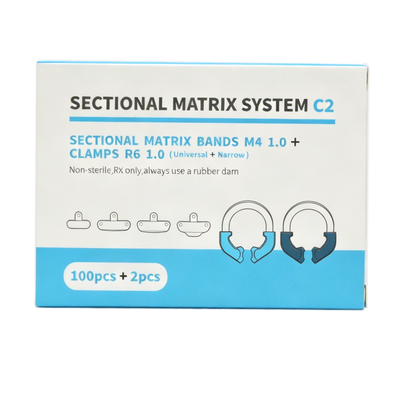 Dental Matrix Bands Ring Sectional Matrice Clamp Garrison Palodent V3 System Fit
