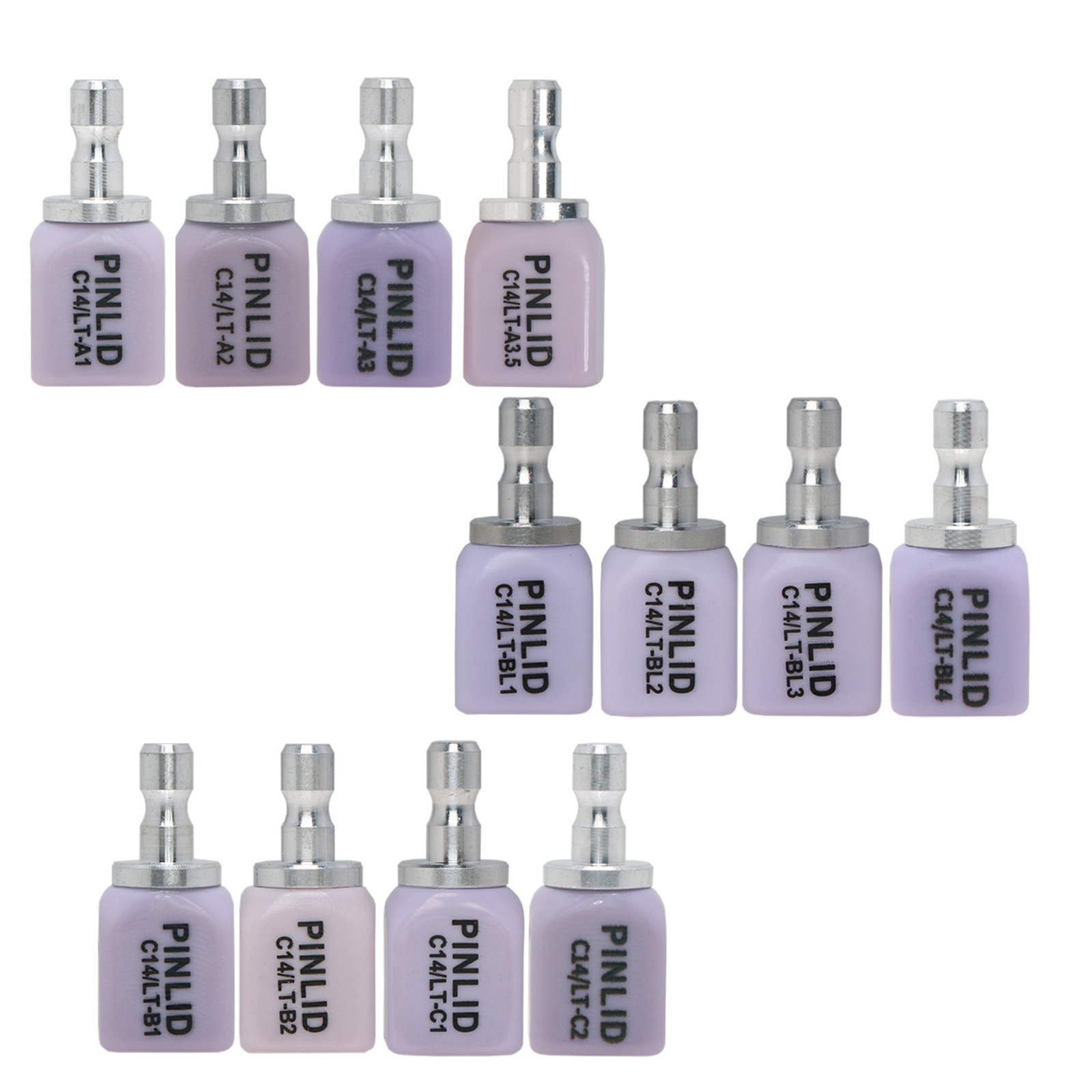 US C14 Dental Glass-Ceramic Lithium Disilicate Blocks Emax Chairside CAD/CAM LT