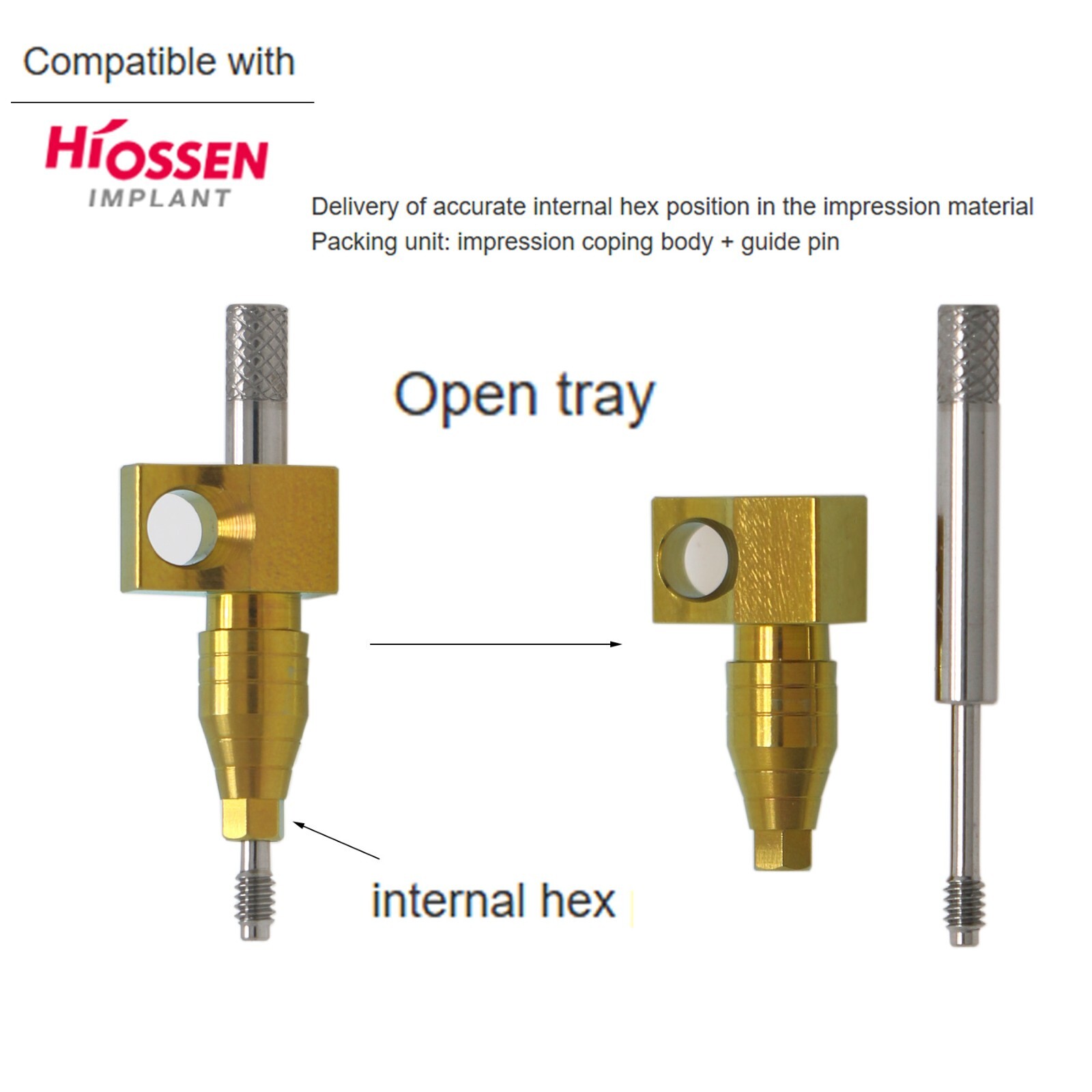 US Osstem Hiossen ET Transfer Analog Healing Abutment Locators fits Mini/Regular