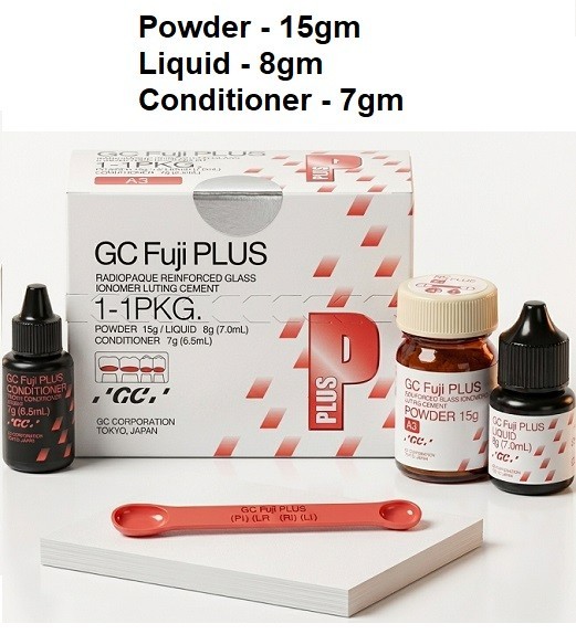 Dental GC FUJI PLUS Resin Reinforced Hi Strength GIC Luting Cement & Capsules