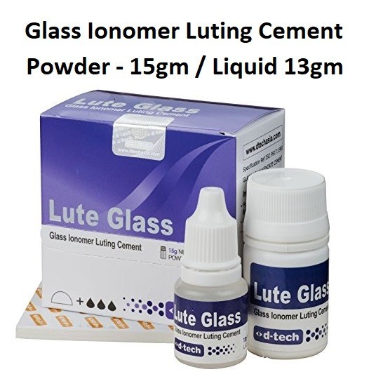 Dental LUTE GLASS Self Cure Glass Ionomer Luting Cement Pack
