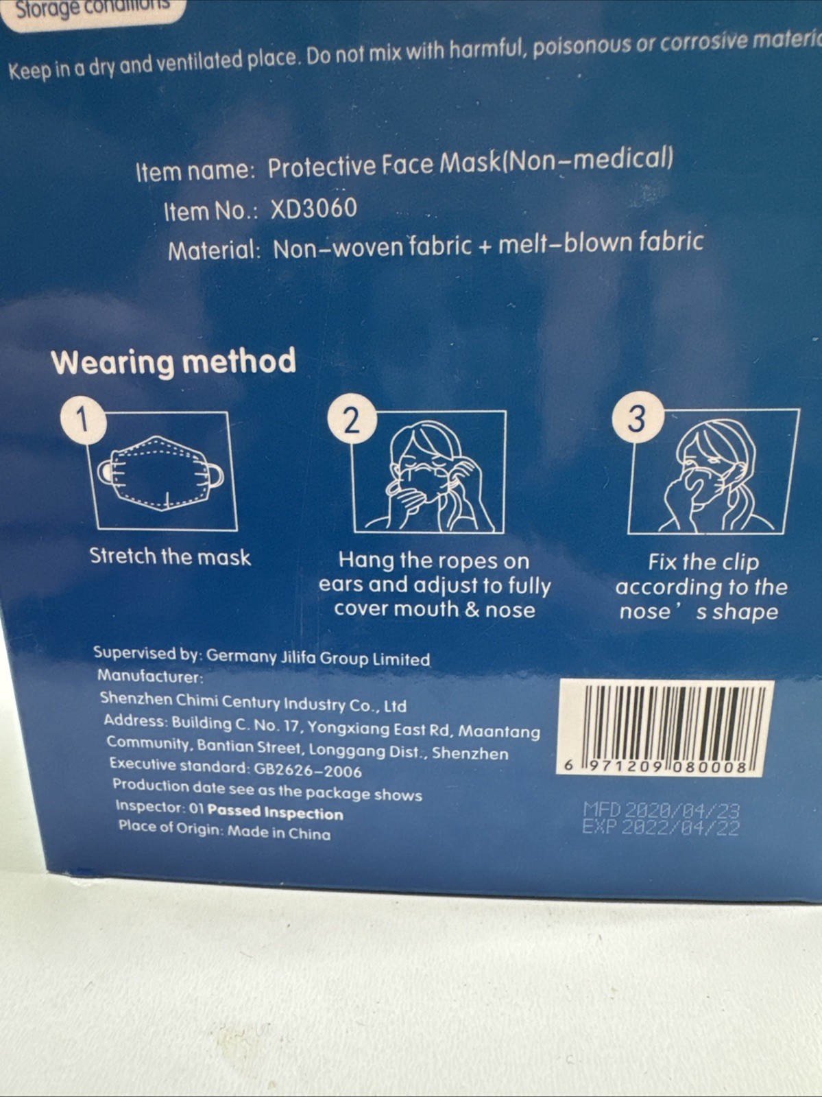 10 Pack 95-KN Masks Respirator Mouth Protective KN95 Face Mask Non Medical Adult