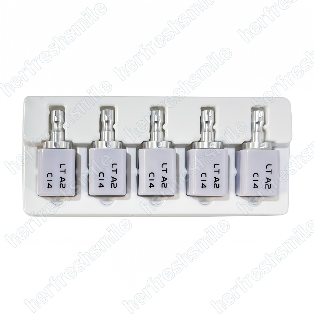 5Pcs Dental CAD CAM C14 Block HT/LT Blocks Glass Ceramic Lithium Disilicate USA