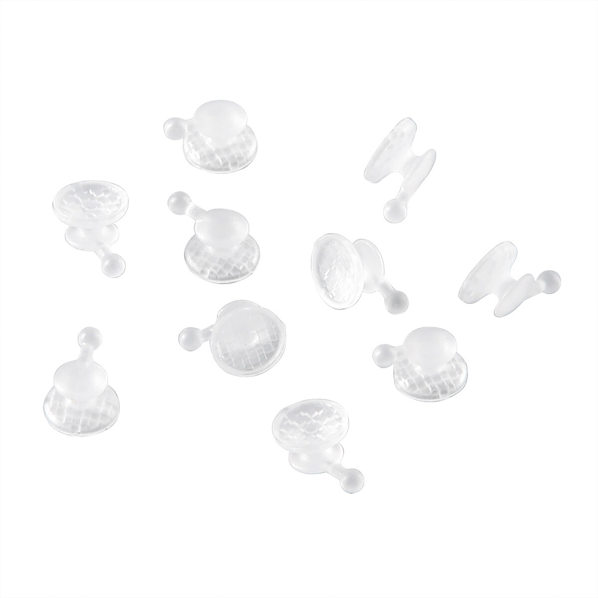 Dental Orthodontic Composite Clear Ceramic Lingual Buttons for Bondable Round