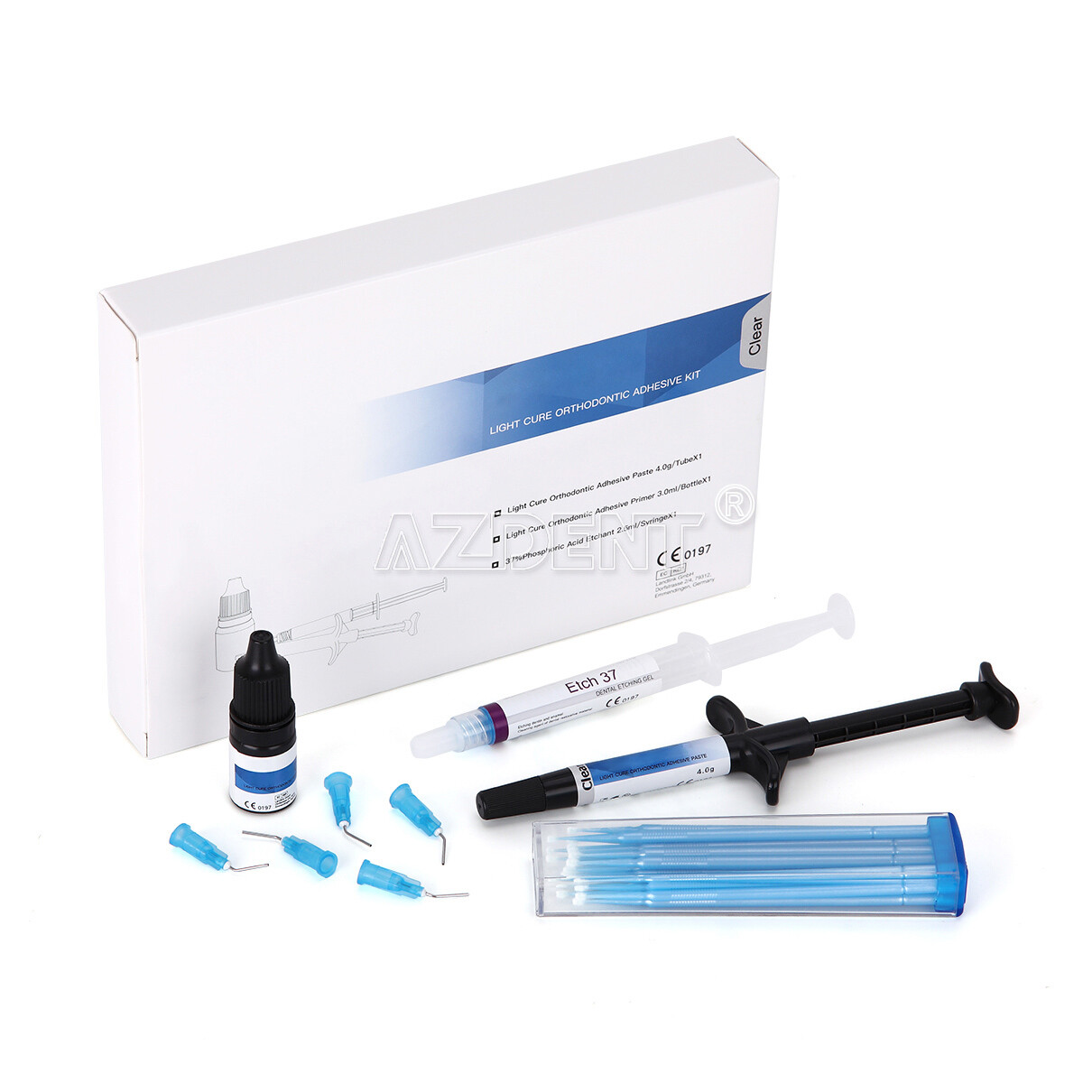 Dental Dentex Light Cure Orthodontic Composite Resin Adhesive Kit Syringe