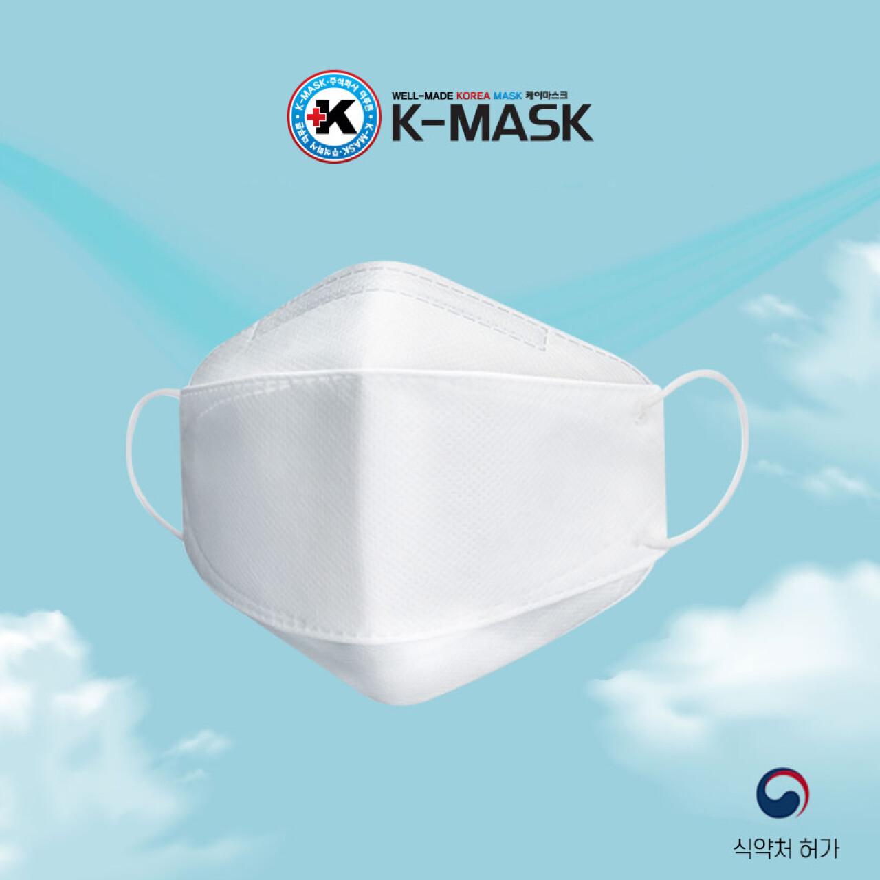 100 PCS KF94 WHITE Protective Safety Face Mask 4 Layer Adult Made in Korea
