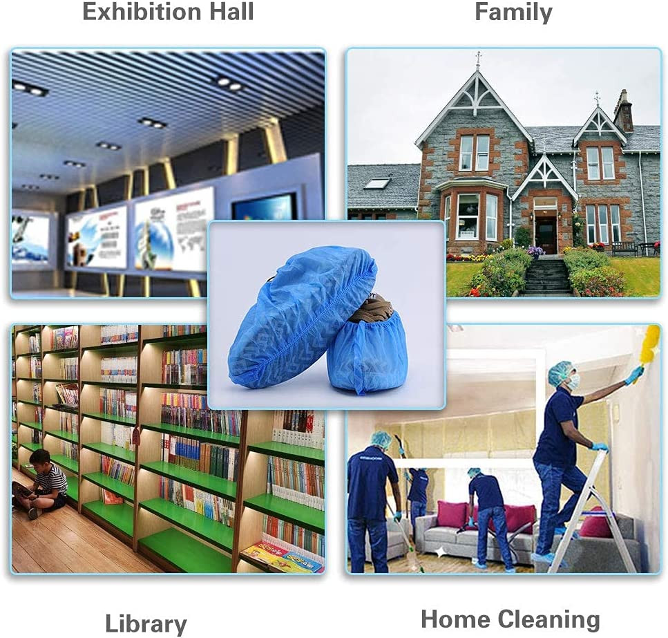Shoe Covers Disposable 200pcs |Non-Slip,Durable,Indoor|Protect Your Home, Floors