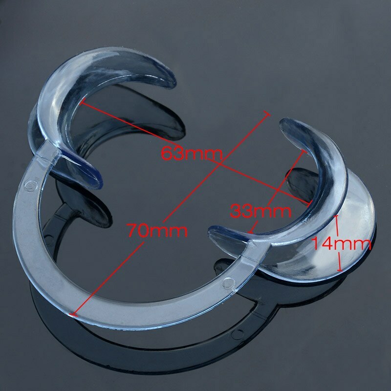 5Pcs Dental C-Shape Cheek Retractor Teeth Whitening Mouth Opener Mouth Spreader