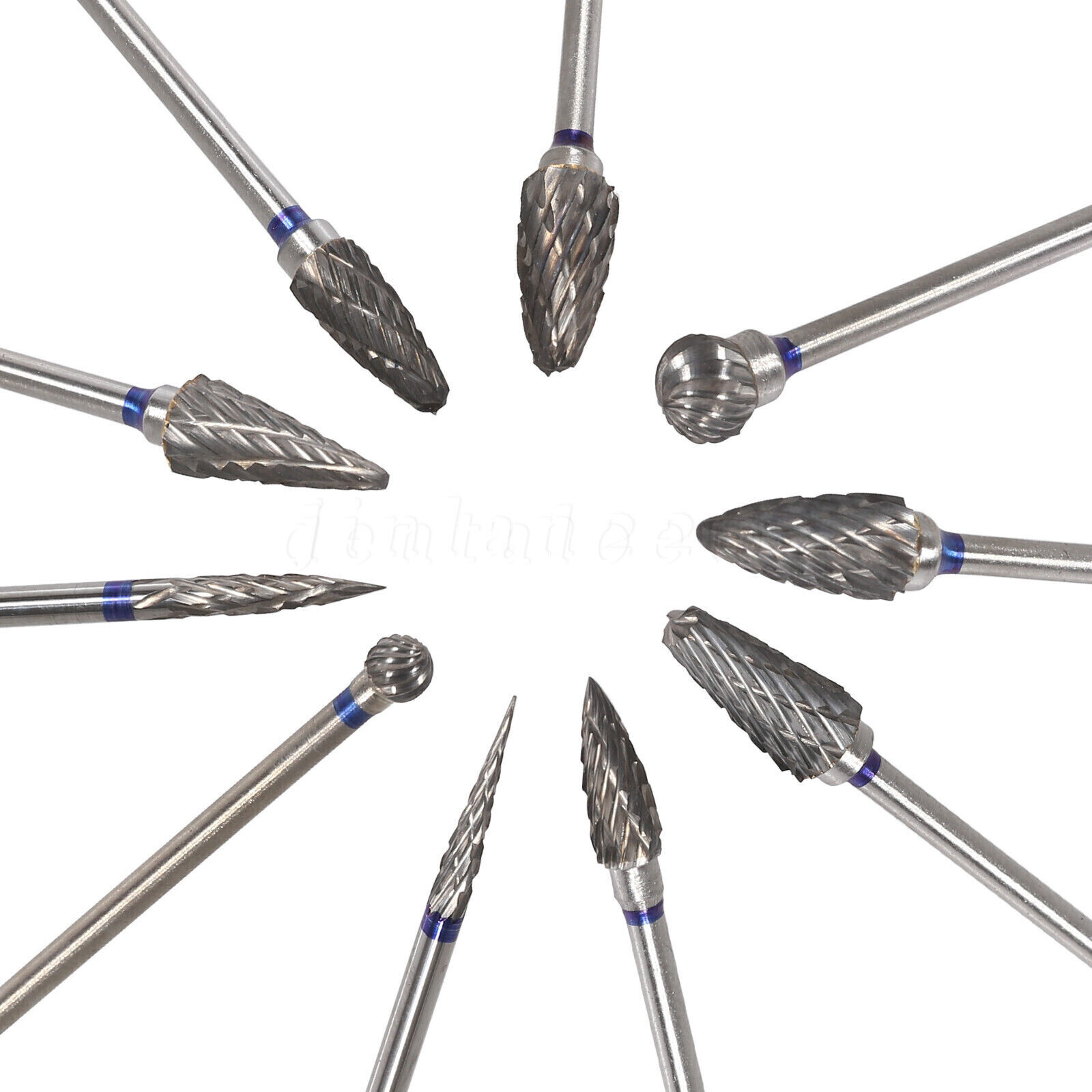 10 Pcs Tungsten Carbide HP Dental Acrylic Bur Drill Coarse Cutter 2.35mm Shank