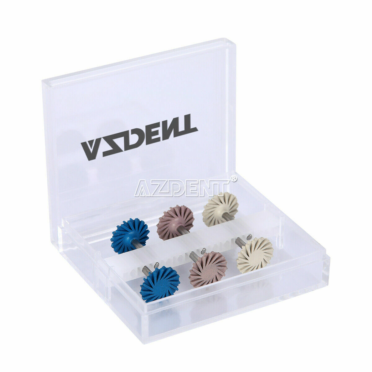 Dental Composite Polishing Kit Rubber Polisher Resin Base For Handpiece AZDENT