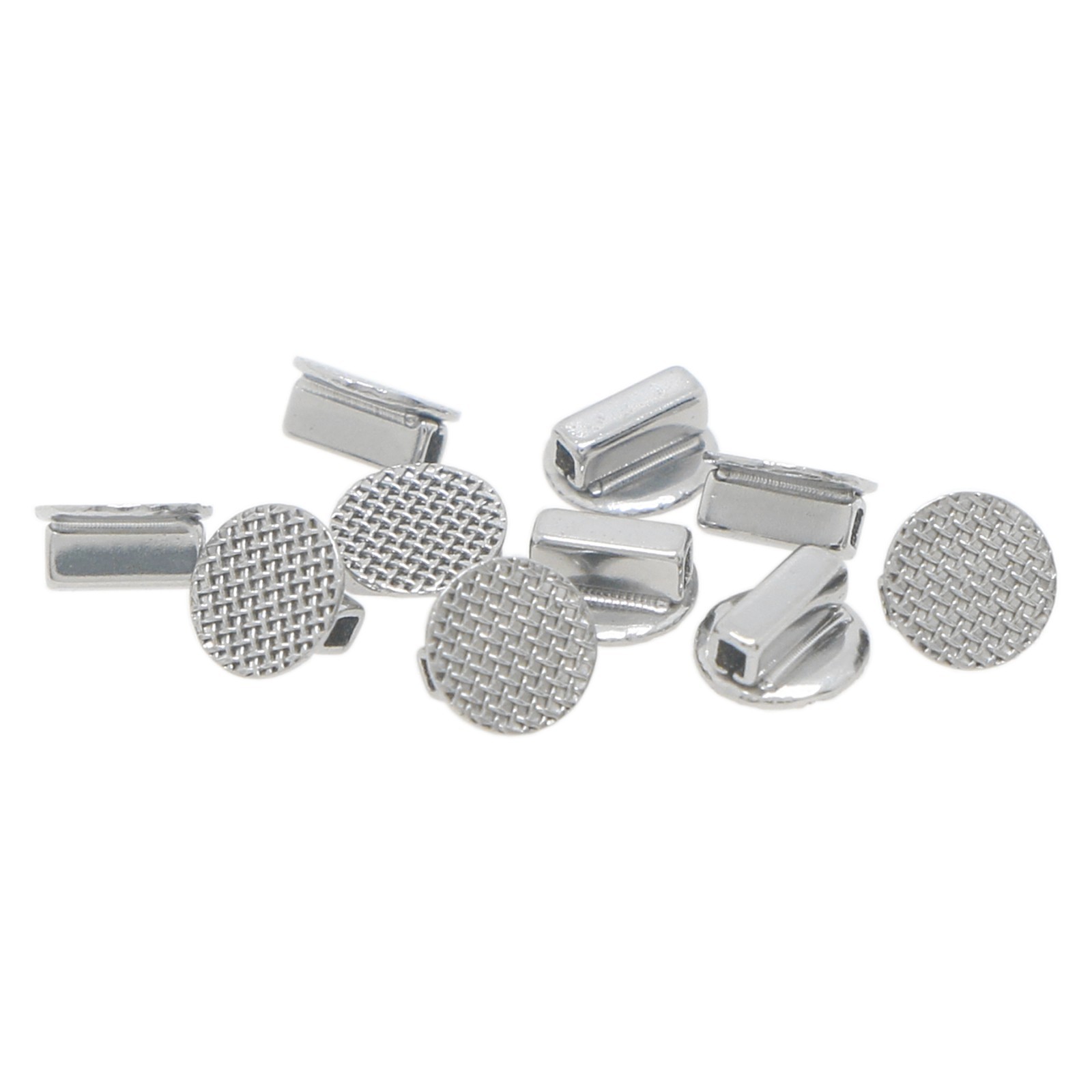 10Pcs/Pack Dental Orthodontic Metal Bondable Rotation Button Tubes