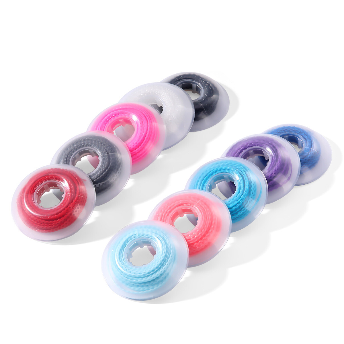 AZDENT Dental Orthodontic Colored Elastic Power Chains Continuous Short & Long