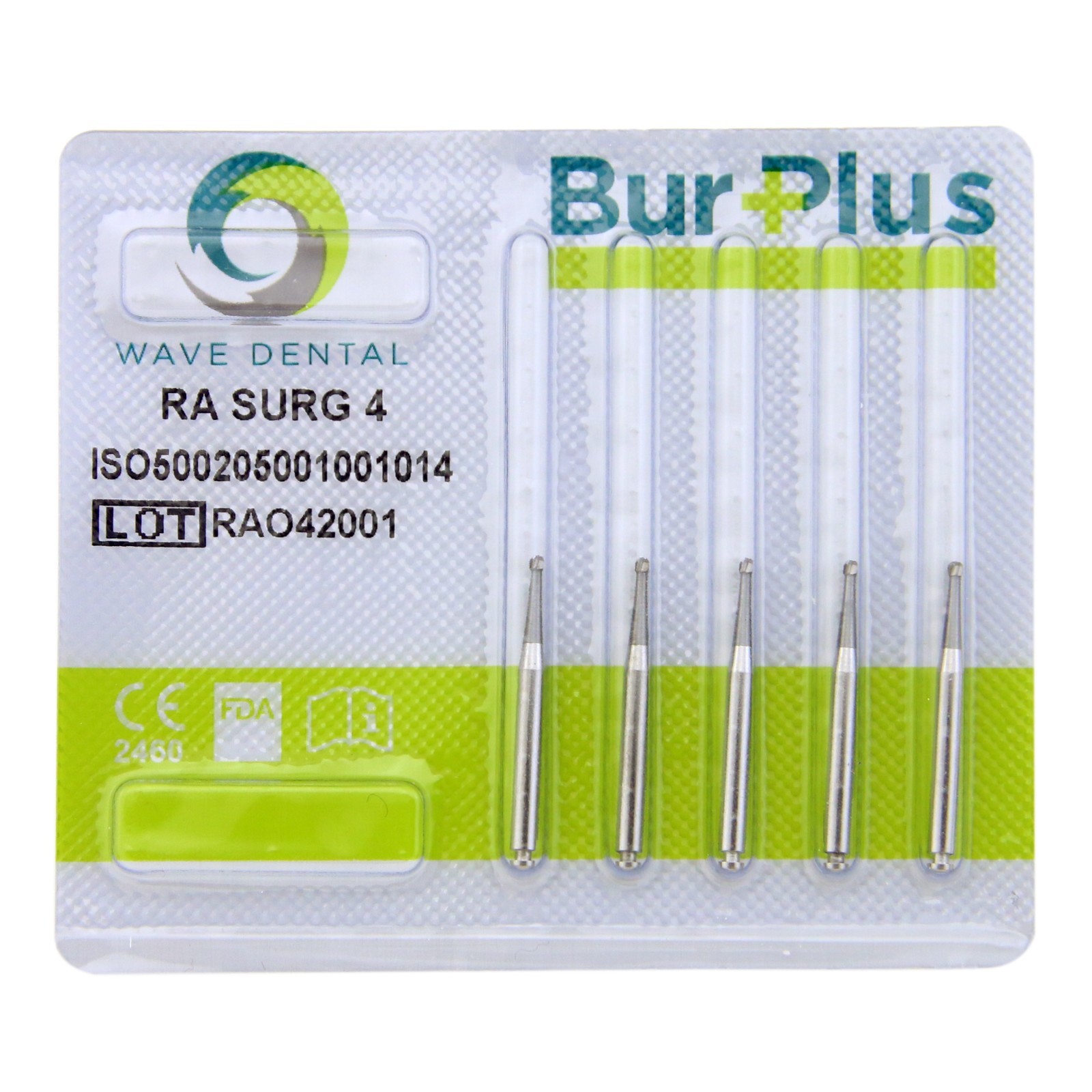 Wave Dental Latch Carbide Burs Surgical RA SURG 2 4 5 6 8 Round Ball Slow Speed