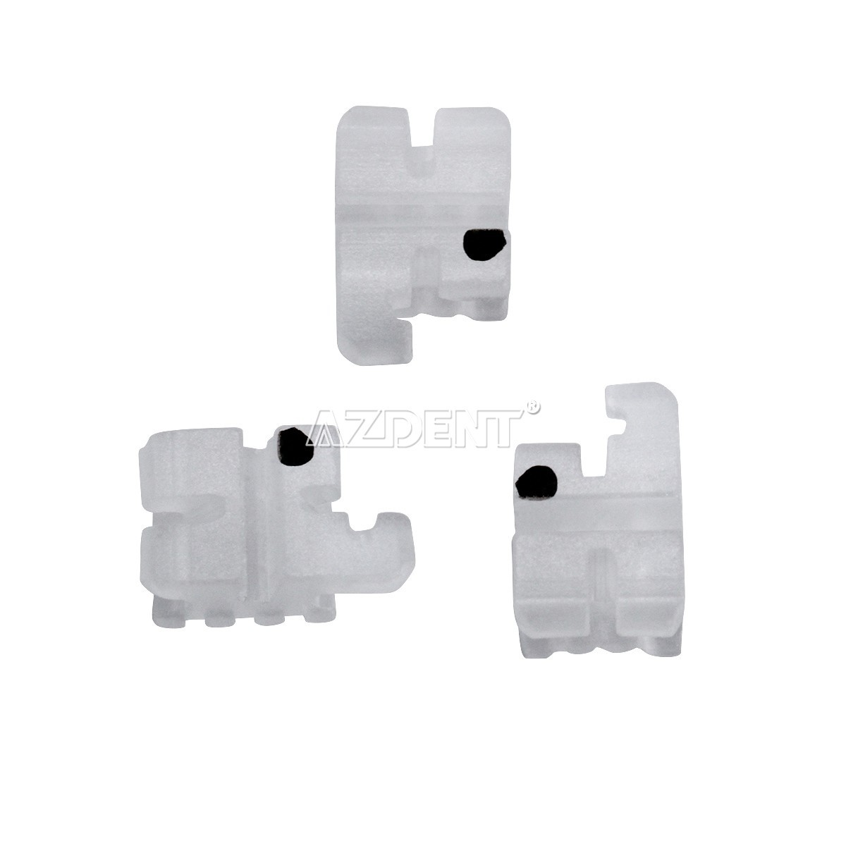 400Pc AZDENT Dental Orthodontic Ceramic Brackets Braces Roth/MBT .022 345 Hooks